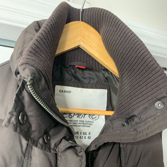 Esprit Women’s Brown Puffer Vest – Size 8 - Picture 3 of 15